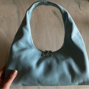 STAUD TILE BLUE MINI ENZO BAG